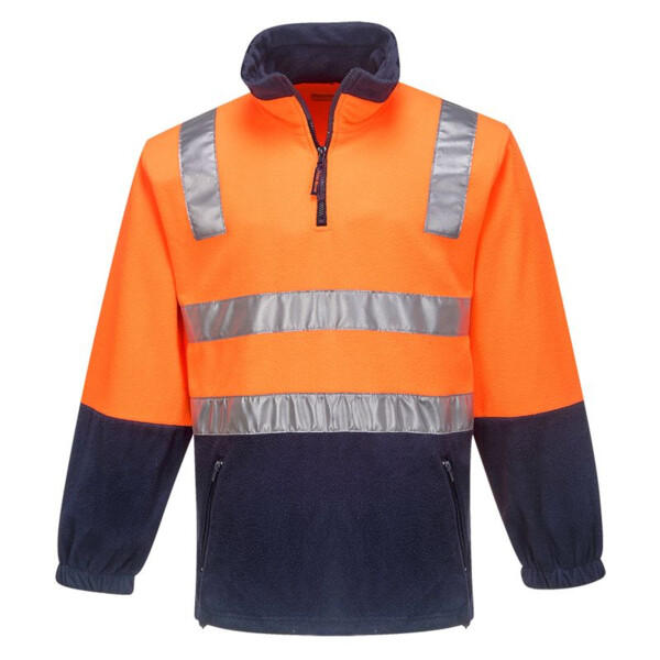 Hi Vis Contrast 1/4 Zip Polar Fleece


