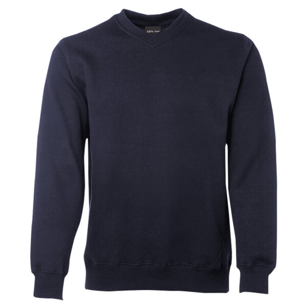 Mens V-Neck Fleecy Sweat