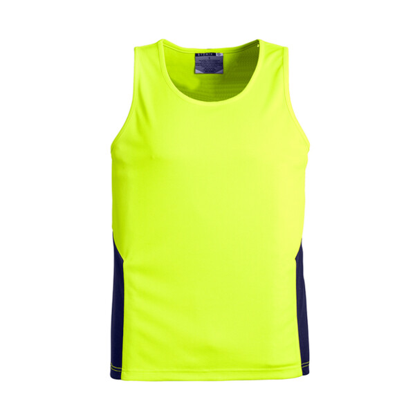 Syzmik Unisex Hi-Vis Squad Singlet yellow/navy