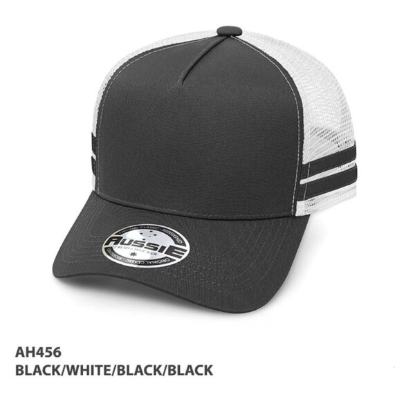 A-Frame Striped Trucker Cap