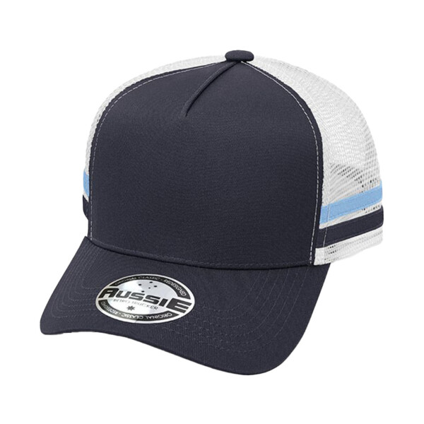 Kids A-Frame Striped Trucker Cap