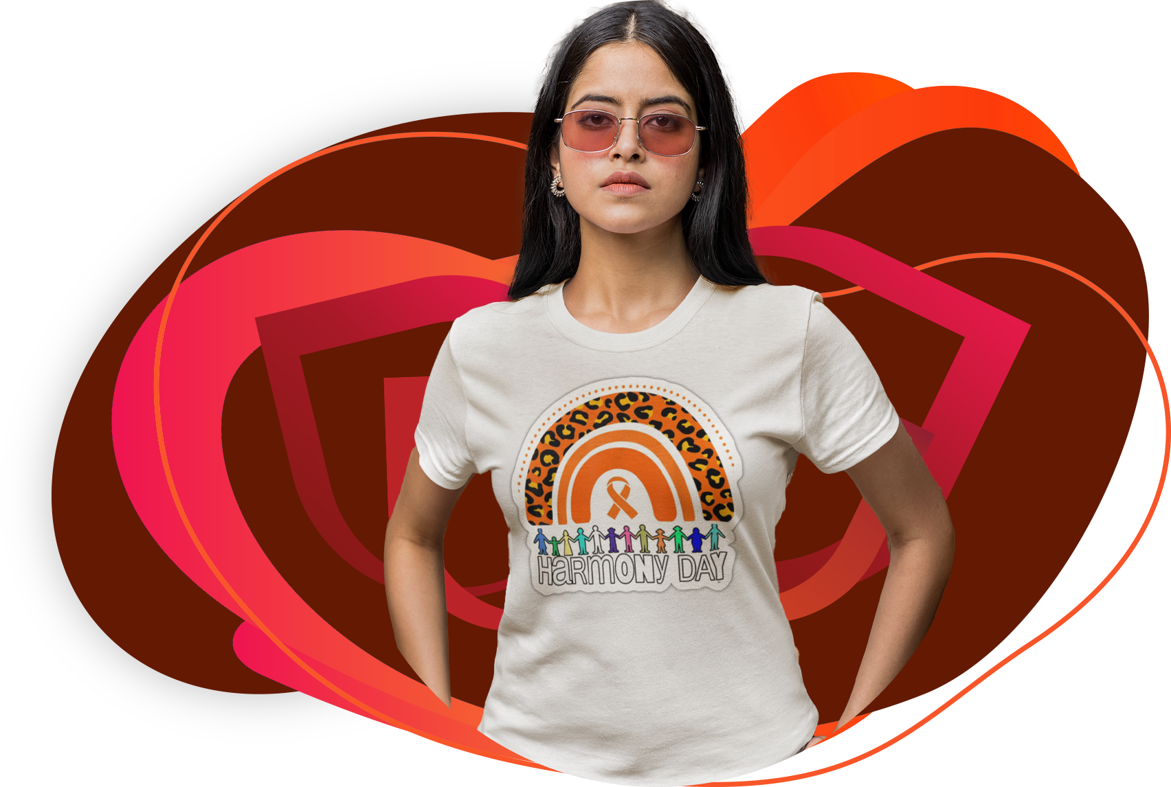 Custom harmony day t shirt printing australia