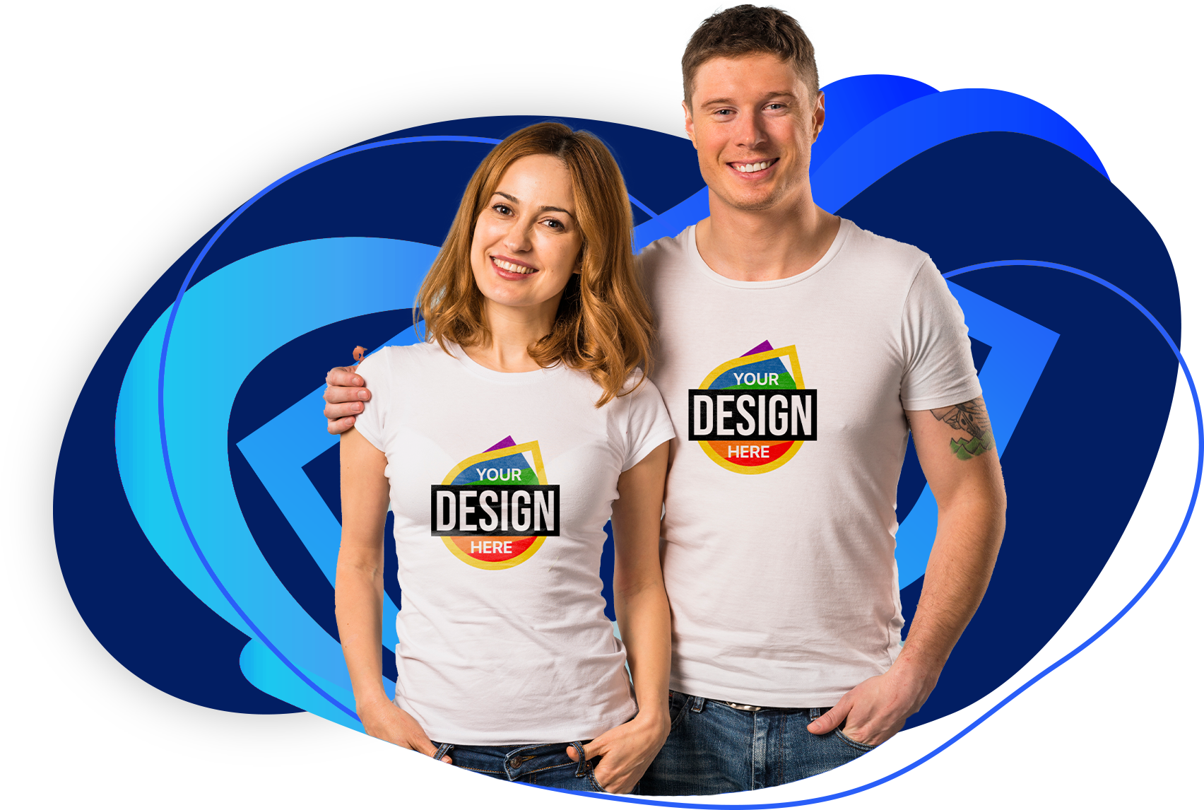 Custom matching clothes printing for couples