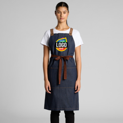 Custom denim aprons