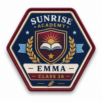 Sublimated patch for custom caps and hats