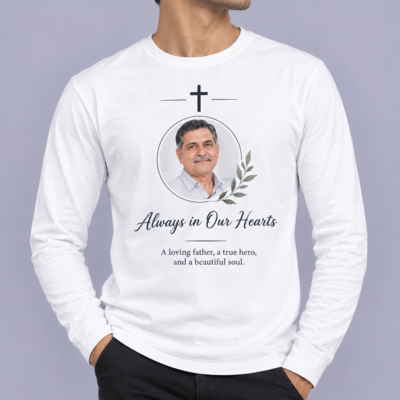 Custom Funeral T-Shirt Printing Sample 1