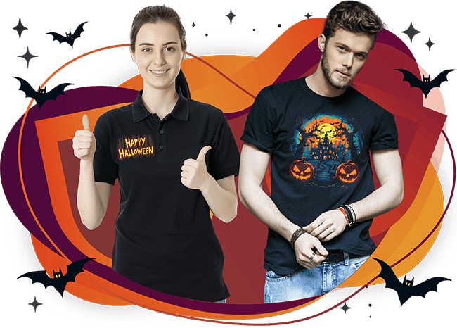 Custom Printed Halloween shirts