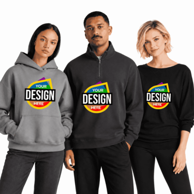 Custom Gym Hoodies, Sweatshirts and Quarter Zip Tops