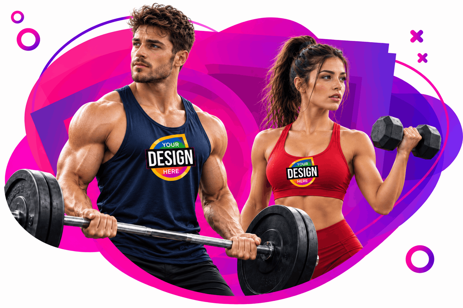 custom powerlifting apparel with your logo or design printed on it