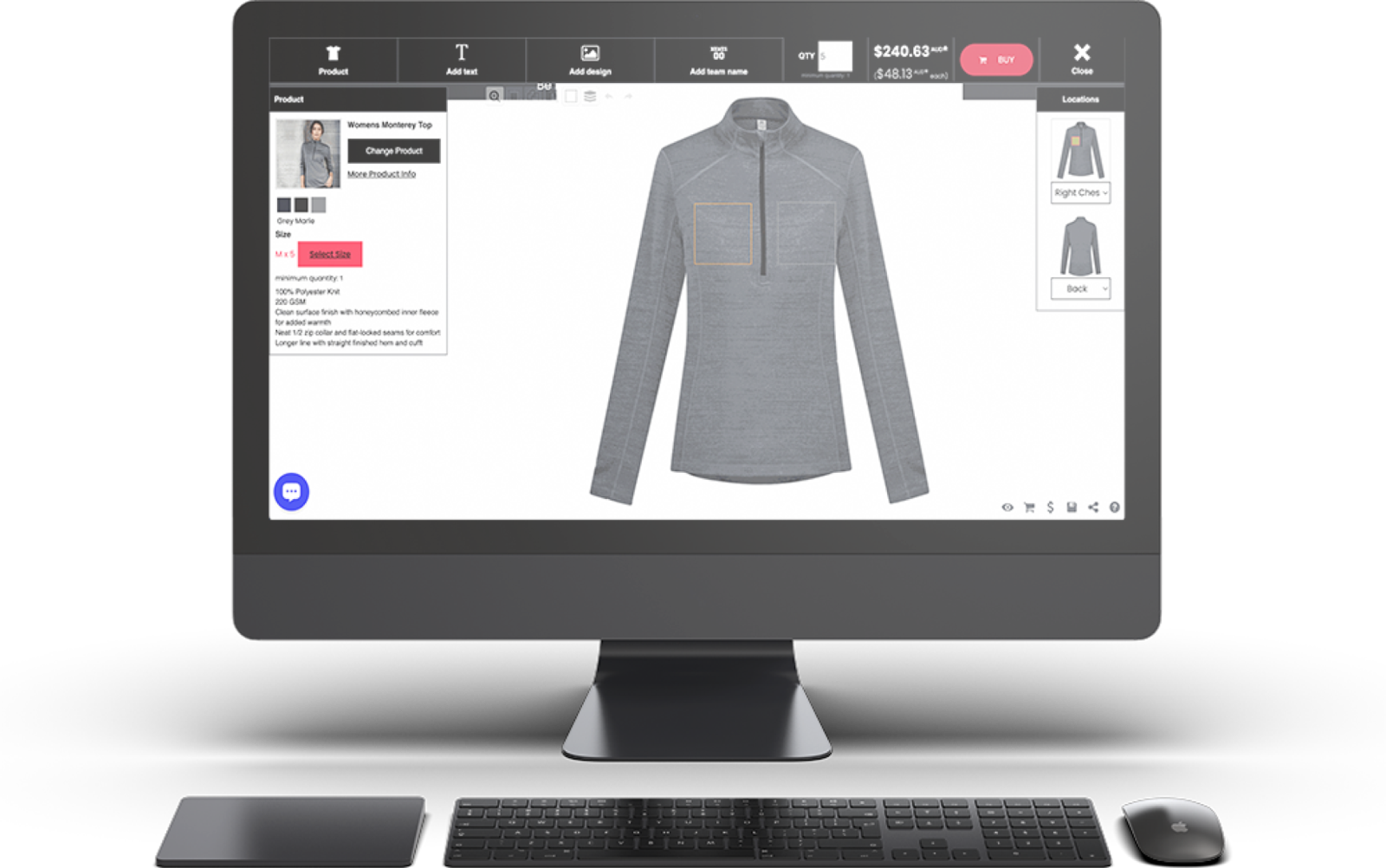 custom activewear long sleeve t shirts