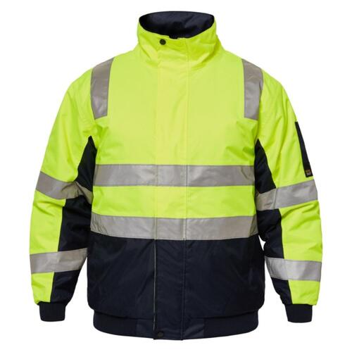 Typhoon Hi Vis Modern Bomber Jacket With Tape Thumbnail