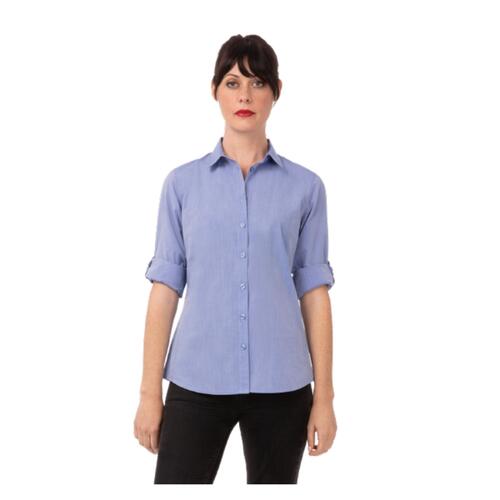 Womens Modern Chambray Dress Shirt Thumbnail