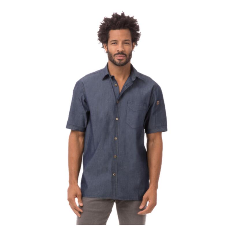 Detroit Short Sleeve Denim Shirt Thumbnail