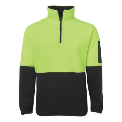 Mens Hi Vis Half Zip Polar Fleece Thumbnail