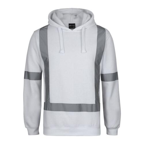 Mens Fleece Hoodie with Reflective Tape Thumbnail
