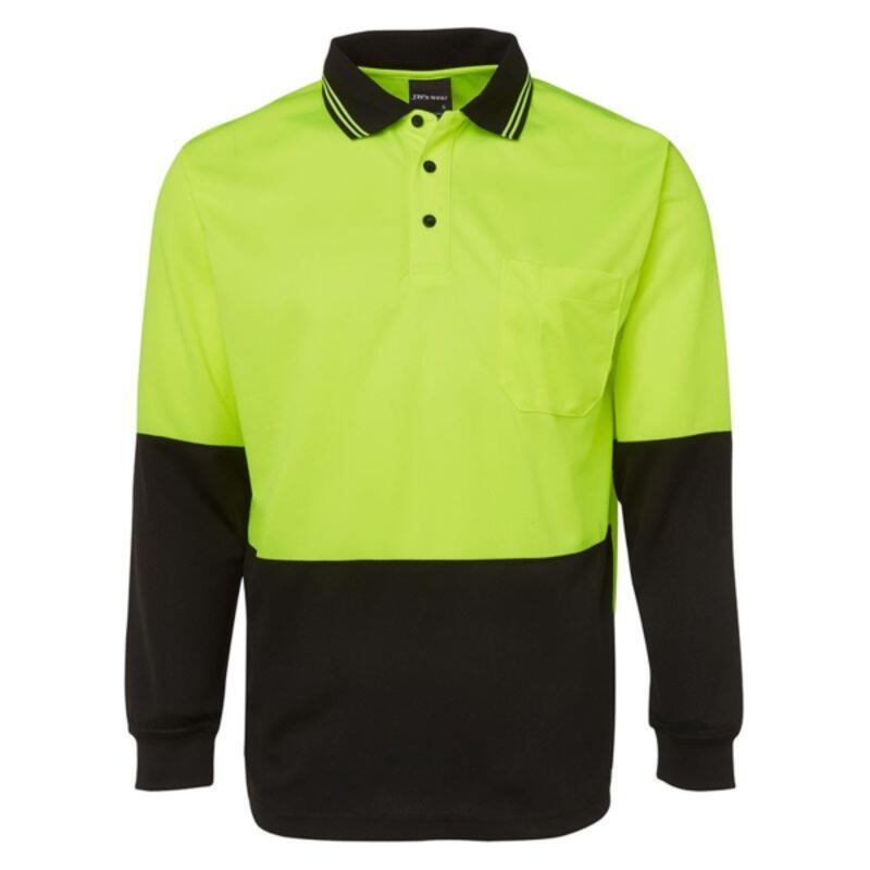 Hi Vis Long Sleeve Traditional Polo Thumbnail