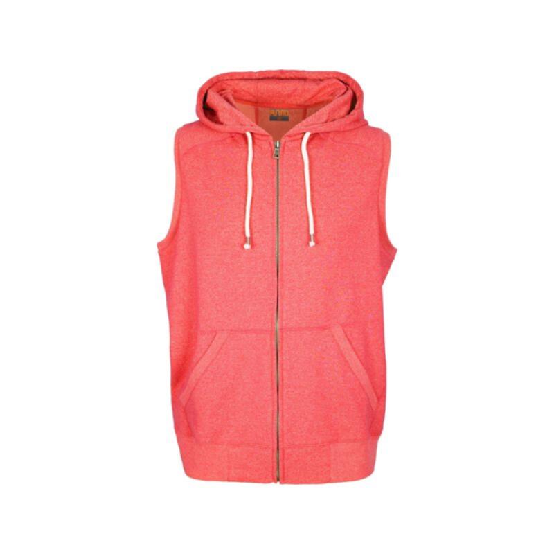 Mens Heather Sleeveless Zip Hoodies - Greatness Range