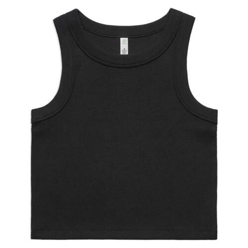 Womens Organic Rib Crop Tank Thumbnail