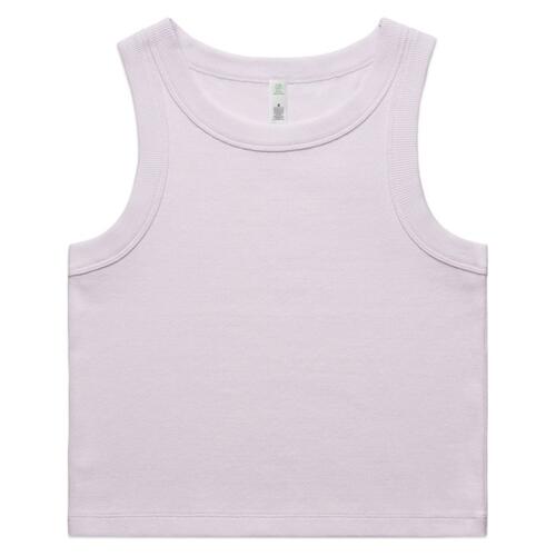 Womens Organic Rib Crop Tank Thumbnail