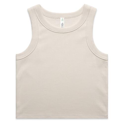 Womens Organic Rib Crop Tank Thumbnail