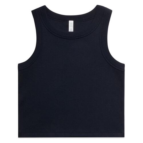 Womens Organic Rib Crop Tank Thumbnail