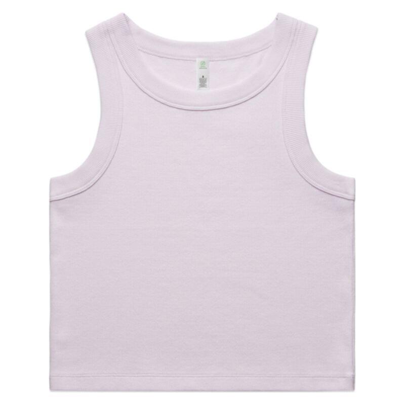 Womens Organic Rib Crop Tank Thumbnail