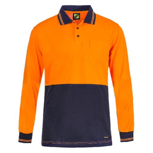 Mens Hi Vis Light Weight Polo Long Sleeves Thumbnail