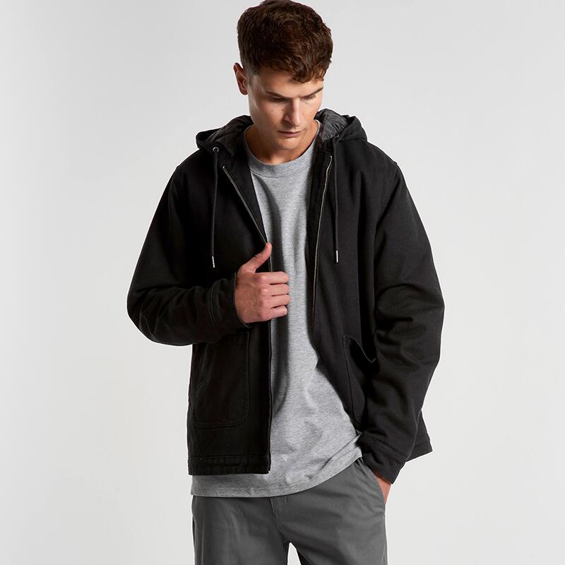 Mens Canvas Heavy Hooded Jacket Thumbnail