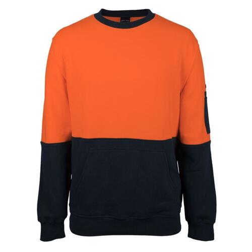 Hi-Vi (D+N) 310 Cotton Crew Neck Fleece Thumbnail