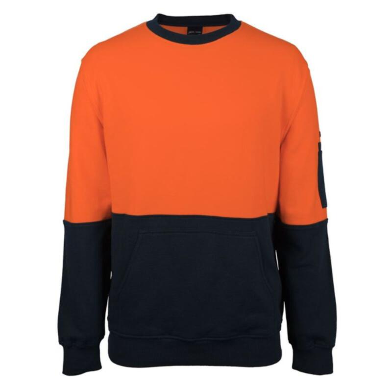 Hi-Vi (D+N) 310 Cotton Crew Neck Fleece Thumbnail