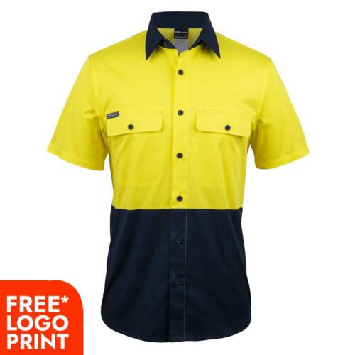 Hi-Vis Short Sleeve Stretch Work Shirt Thumbnail