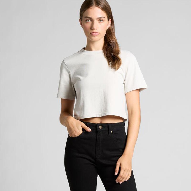 Womens Heavy Faded Crop Tee Thumbnail