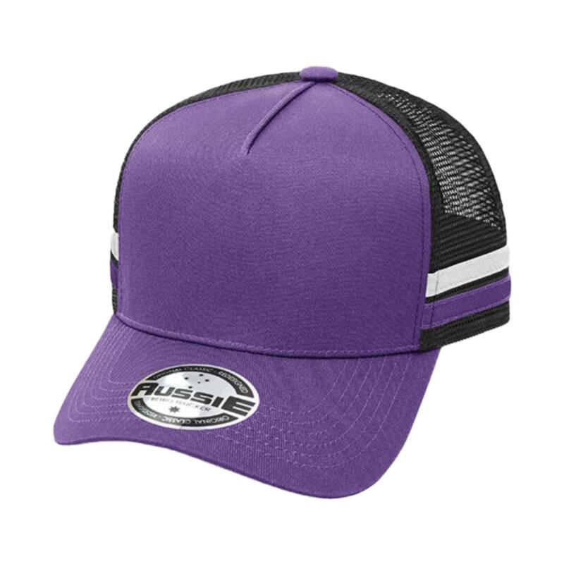 Kids A-Frame Striped Trucker Cap Thumbnail