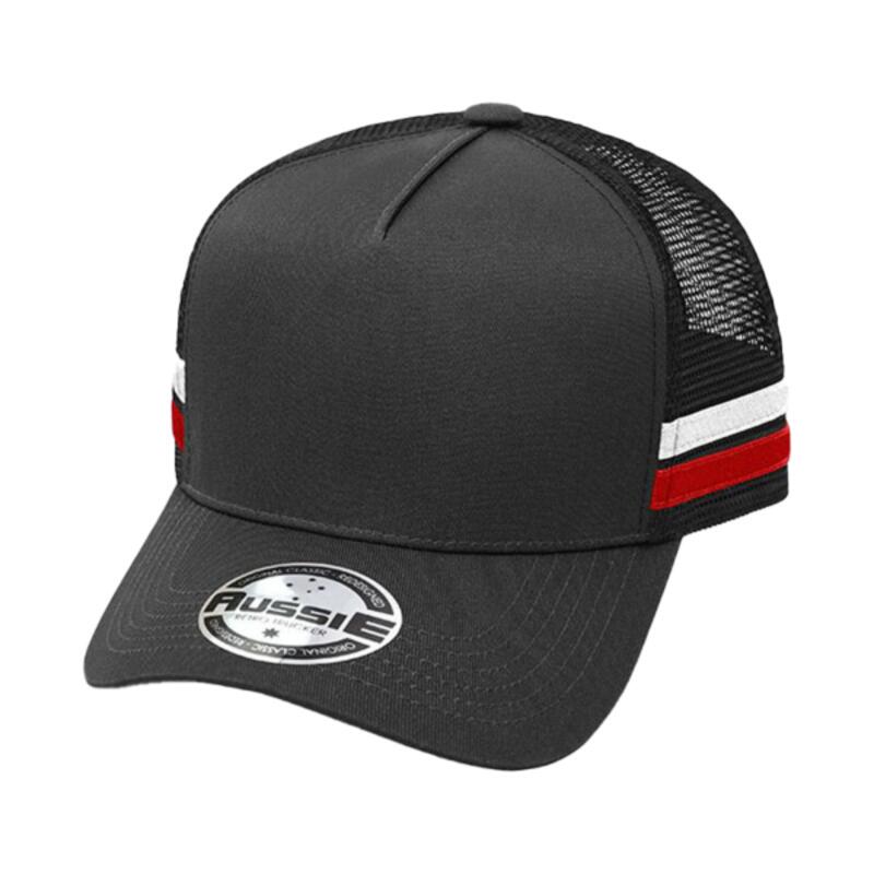 Kids A-Frame Striped Trucker Cap Thumbnail