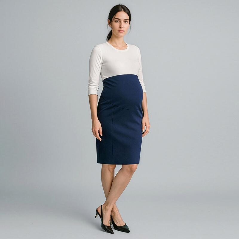 Womens Cool Stretch Maternity Skirt Thumbnail