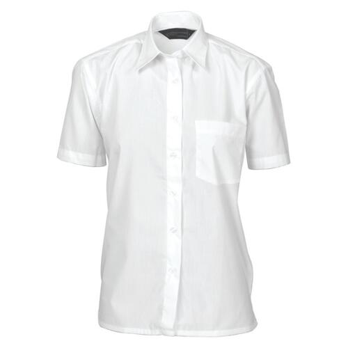 Womens Polyester Cotton Poplin Shirt Short Sleeve Thumbnail