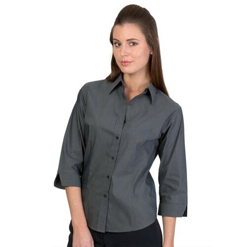 Womens Premier Stretch Poplin Business Shirts 3/4 Sleeve Thumbnail