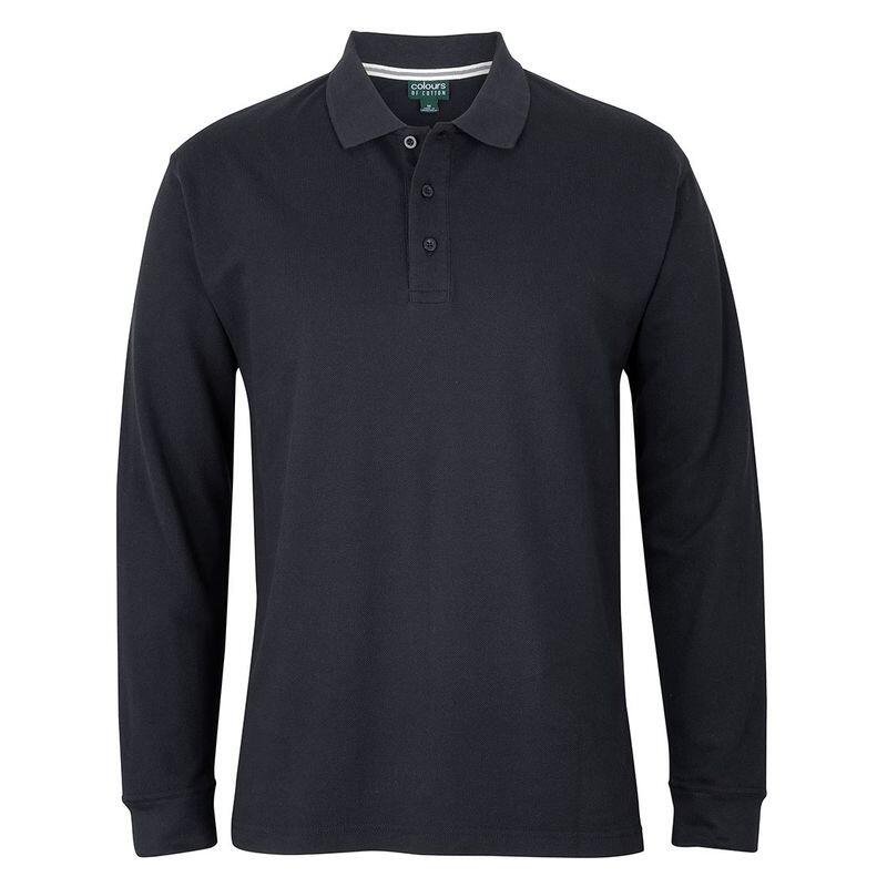 Mens C of C Long Sleeve Pique Polo Thumbnail
