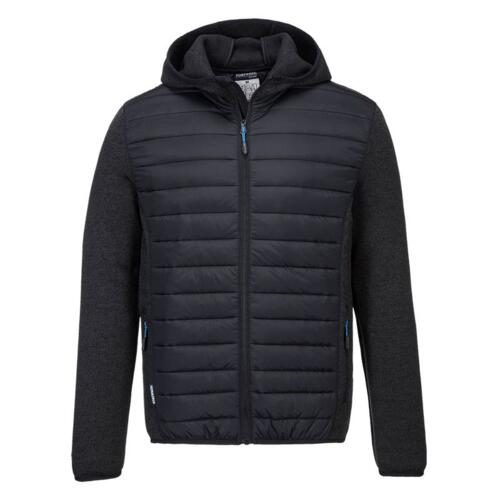 Mens Hybrid Baffle Jacket Grey Marl Thumbnail