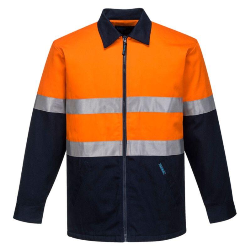 Hi Vis Contrast Insulated Work Jacket Thumbnail
