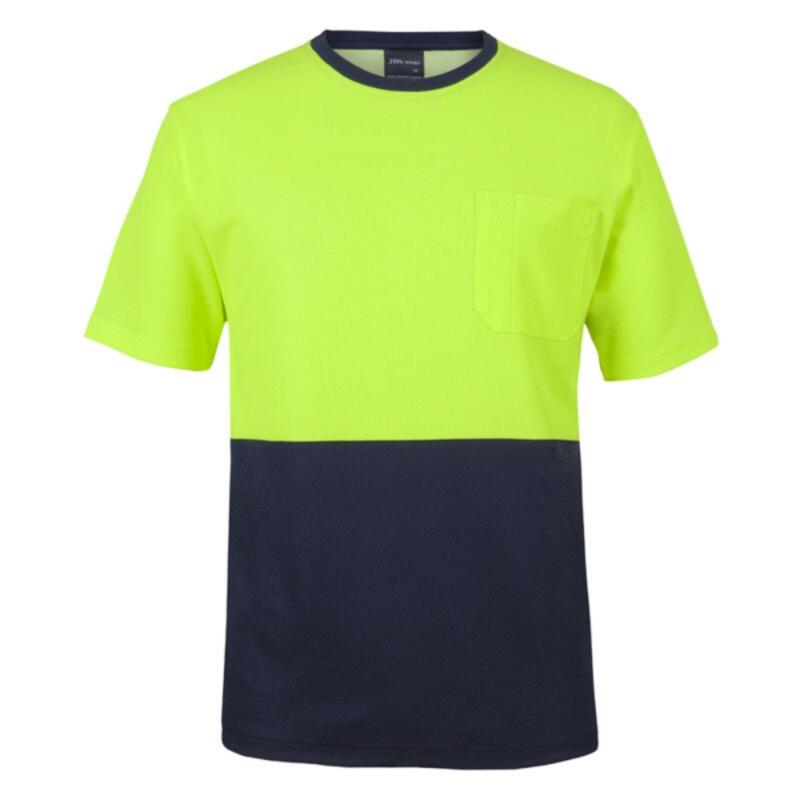 Mens Hi Vis Cotton Back Tee Thumbnail
