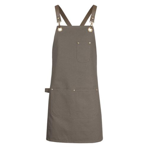 Brass Eyelet Canvas Apron with PU Strap Thumbnail