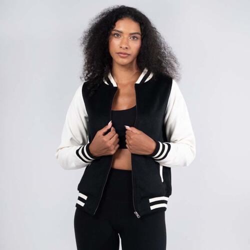 Womens/Junior Wool Blend Soft Shell Varsity Jacket 500gsm Thumbnail