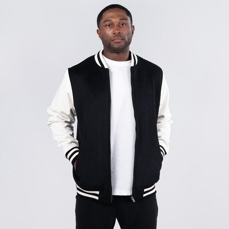 Unisex Wool Blend Soft Shell Varsity Jacket 500gsm Thumbnail