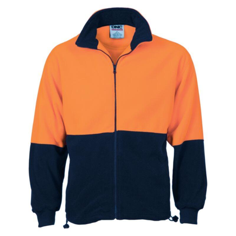 Hi Vis Two Tone Full Zip Polar Fleece Thumbnail