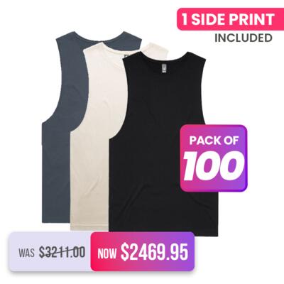 100X Mens Barnard Tank Tees Thumbnail
