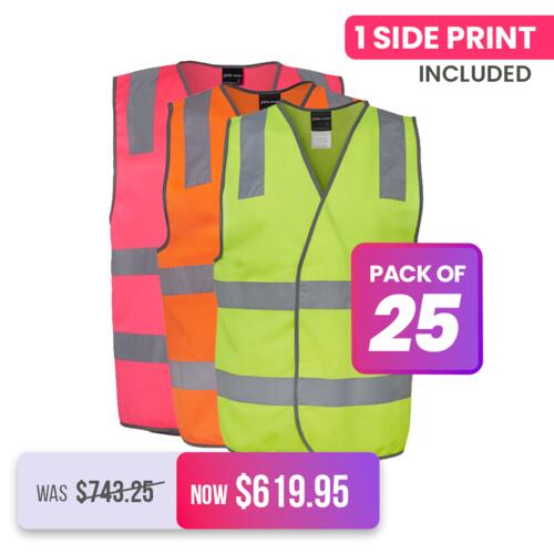 25X Mens Hi Vis (D+N) Safety Vest Thumbnail