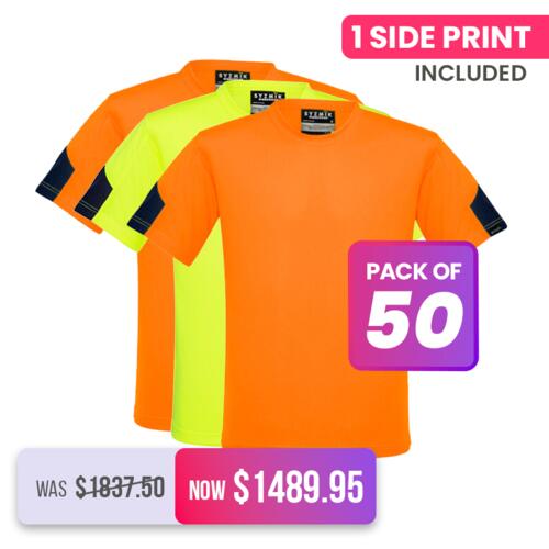 50X Mens Hi Vis Squad T-Shirt Thumbnail