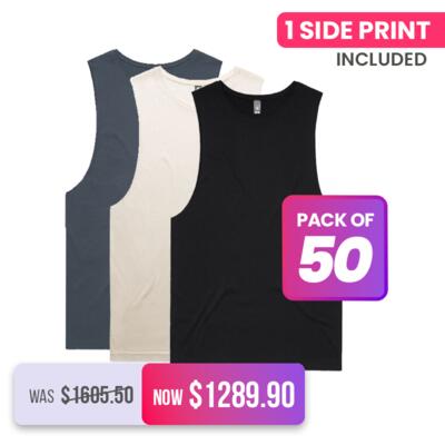 50X Mens Barnard Tank Tees Thumbnail