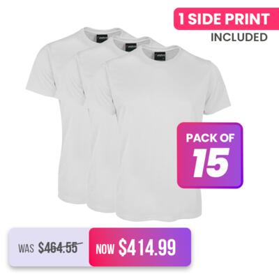 Mens Poly Tee (15 Pack) Thumbnail